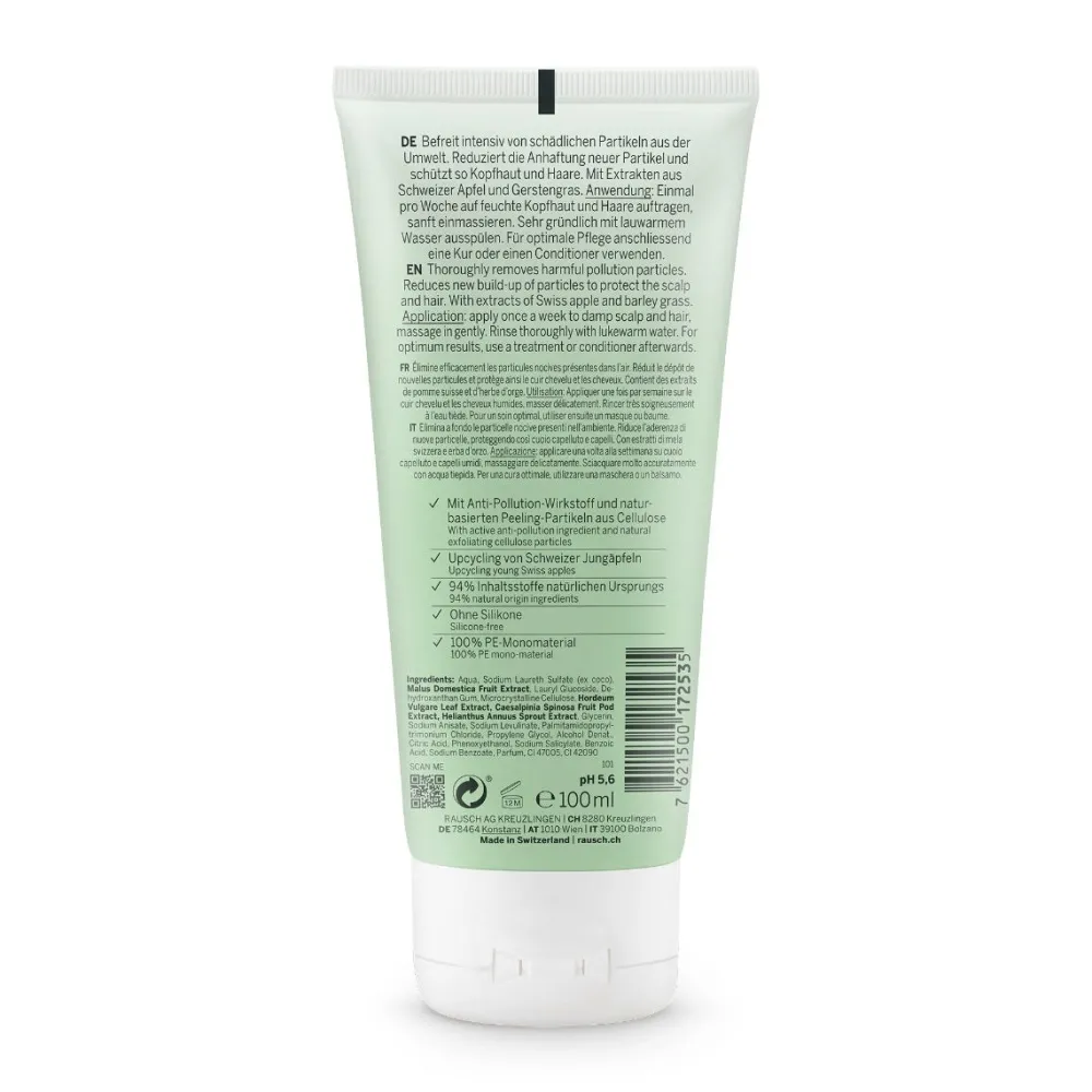 Rausch Reisegrößen| Shampoo|Anti-Pollution-Peeling-Shampoo mit Schweizer Apfel 100 ml