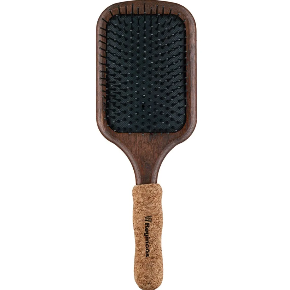 Regincos Kämme & Bürsten|Bürste^Regincós Cork Grip Care 11629 Paddle Nylon 13-reihig