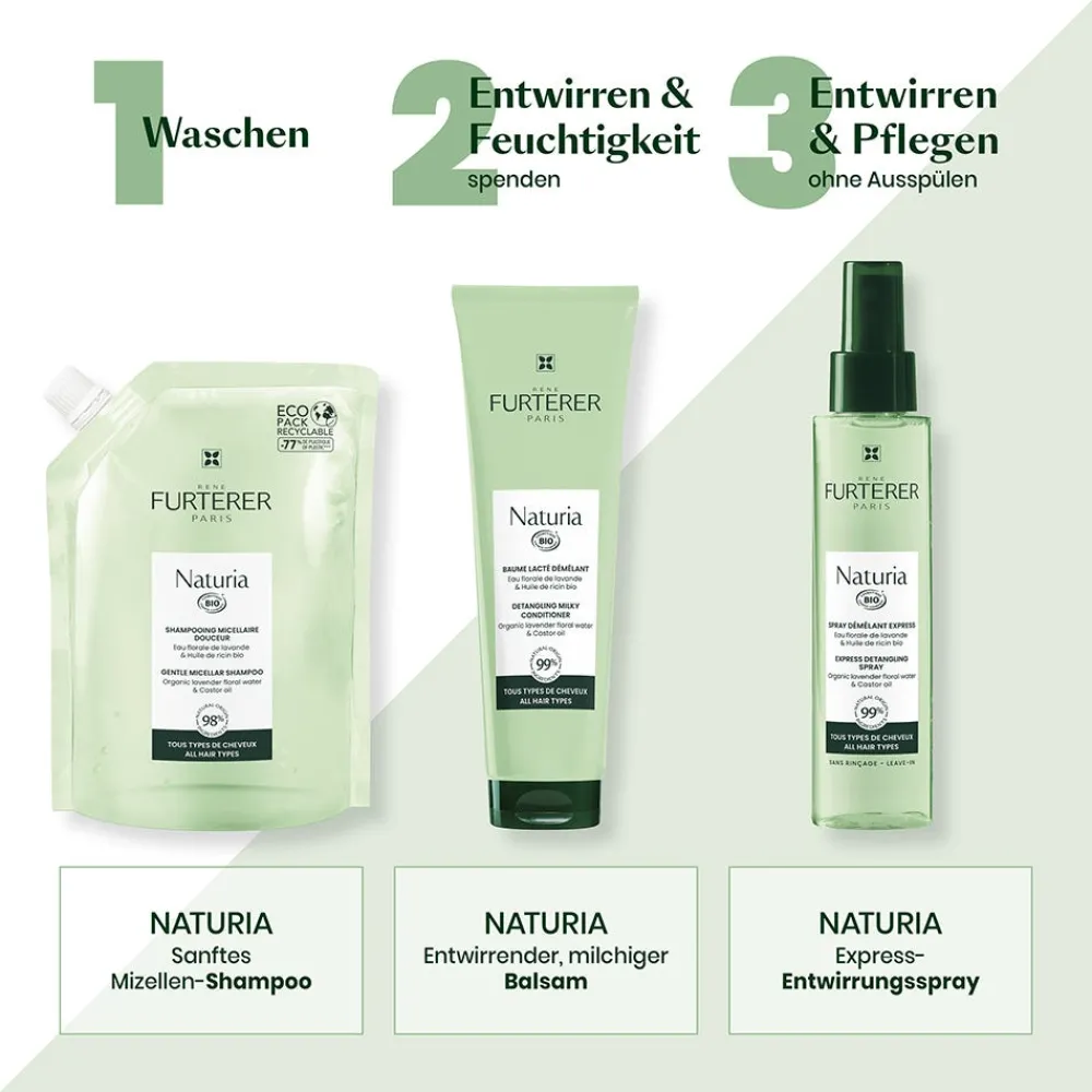 Rene Furterer Hagel Nature| Shampoo^Naturia Sanftes Mizellen-Shampoo 400 ml Refill