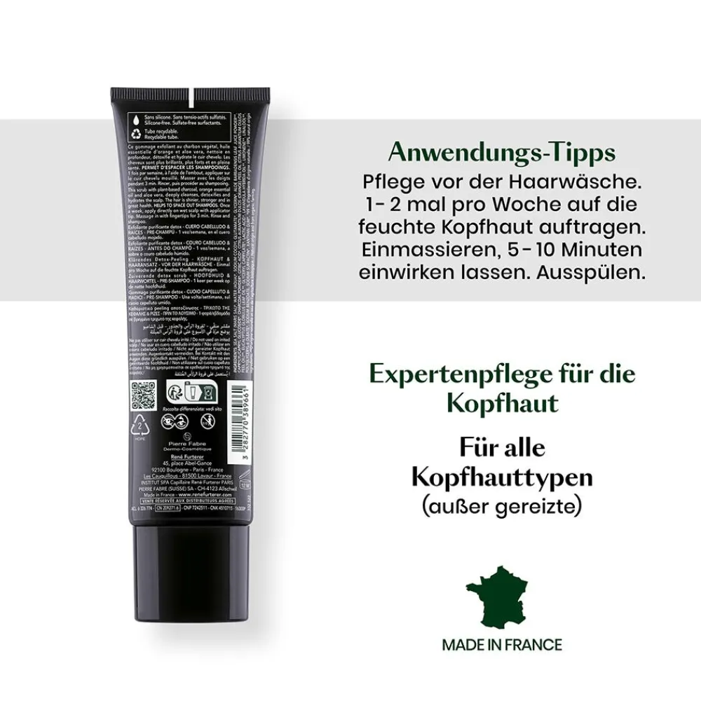 Rene Furterer Reparatur & Stärkung|Hagel Nature^Scrub Head Spa Klärendes Detox-Peeling 150 ml