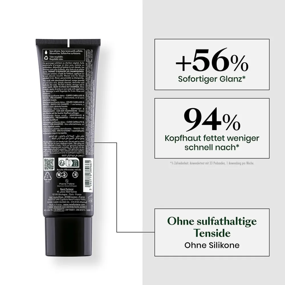 Rene Furterer Reparatur & Stärkung|Hagel Nature^Scrub Head Spa Klärendes Detox-Peeling 150 ml