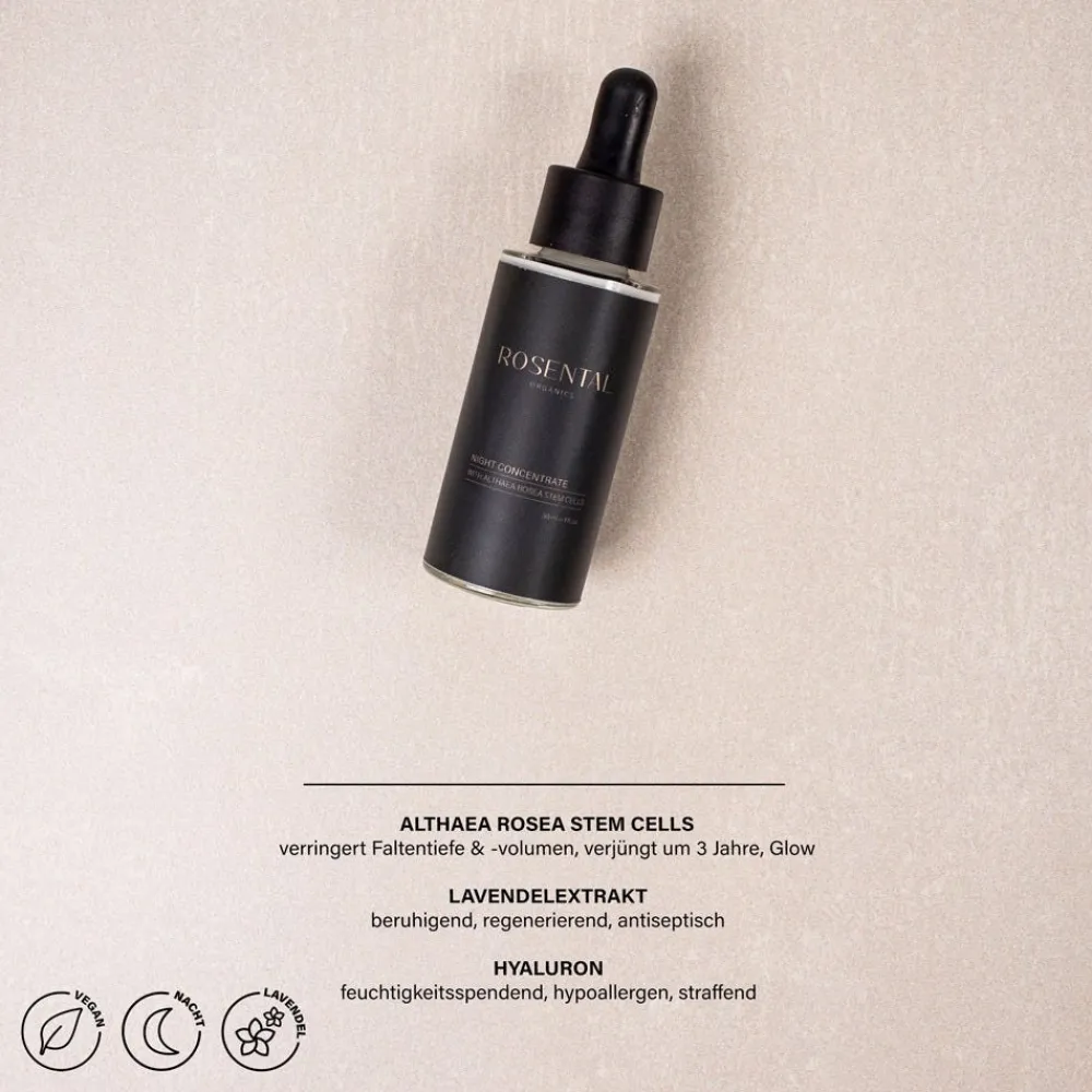 Rosental Organics Hautverjüngung|Gesicht|Night Concentrate with Althaea Rosea 30 ml
