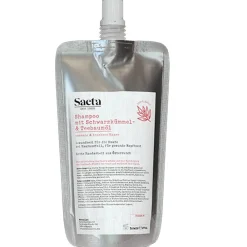Saeta Haarausfall|Kopfhautpflege|Shampoo Schwarzkümmel-Teebaum Nachfüllbeutel 200 ml