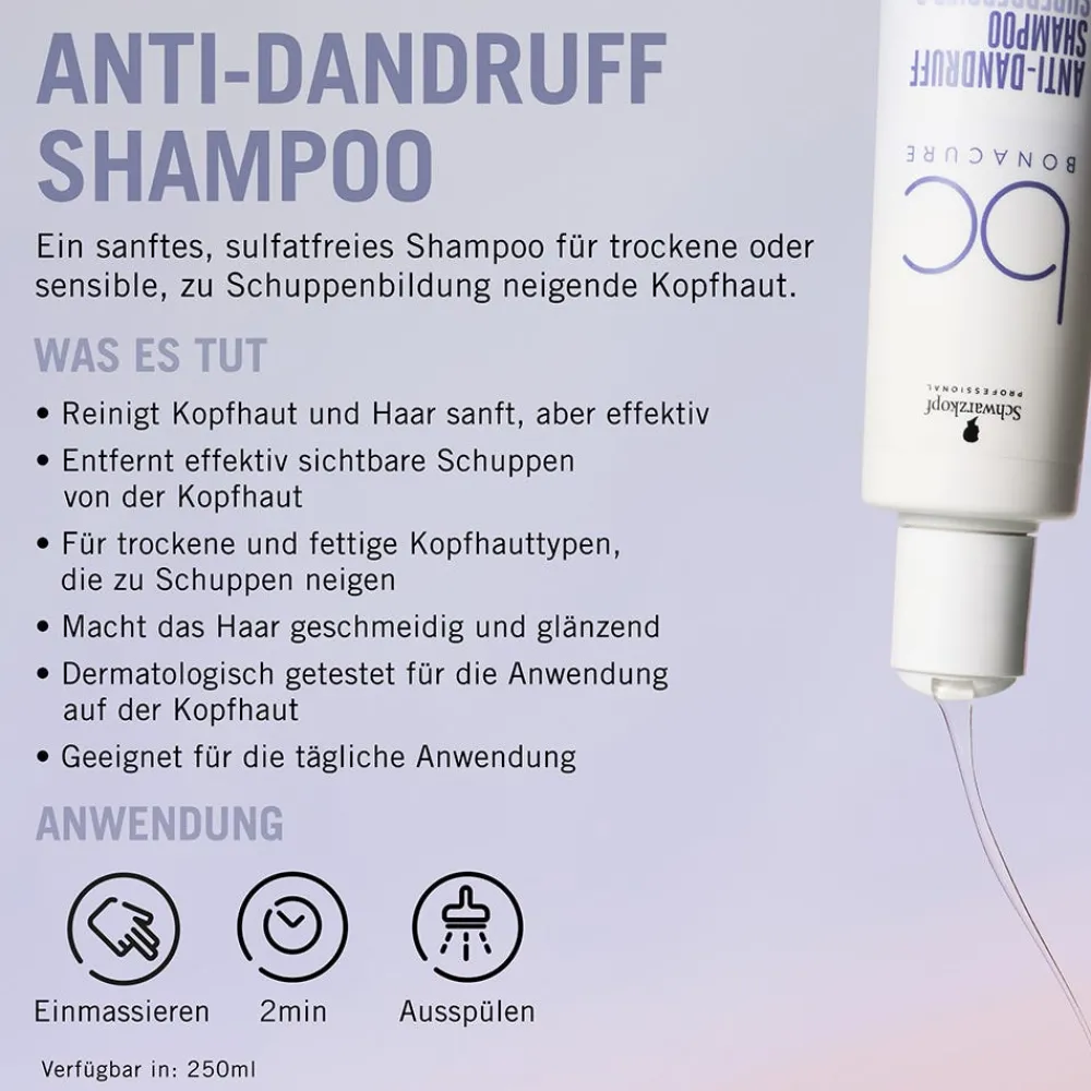 Schwarzkopf BC Bonacure Anti-Dandruff Shampoo 250 ml-Schwarzkopf Professional Best
