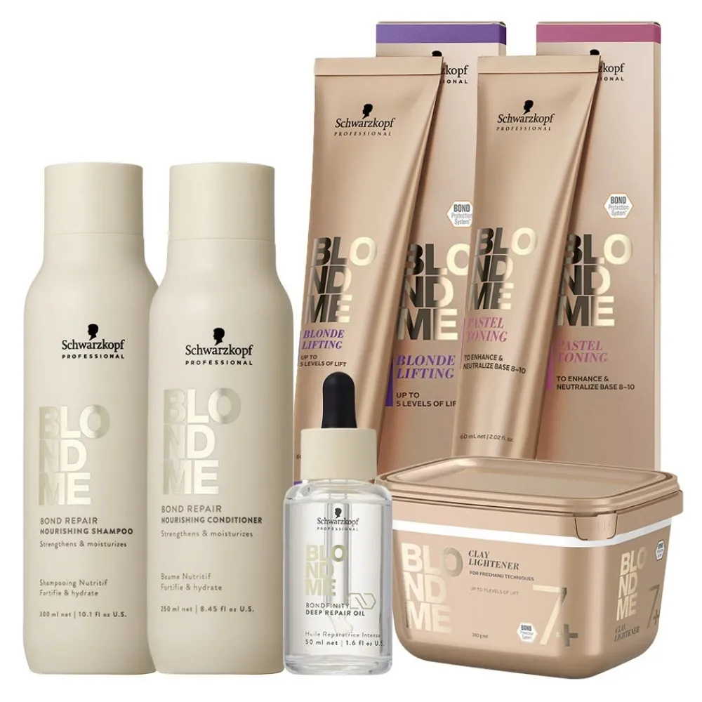 Schwarzkopf Professional Tönung|Blondierung^Schwarzkopf Blondme Colour Warm Blonde Bundle