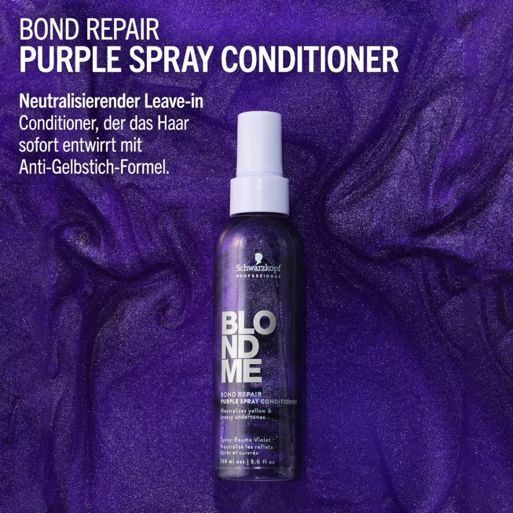 Schwarzkopf Professional Conditioner|Schwarzkopf Blondme Purple Toning Spray Conditioner 150 ml