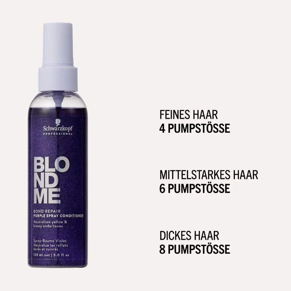 Schwarzkopf Professional Conditioner|Schwarzkopf Blondme Purple Toning Spray Conditioner 150 ml