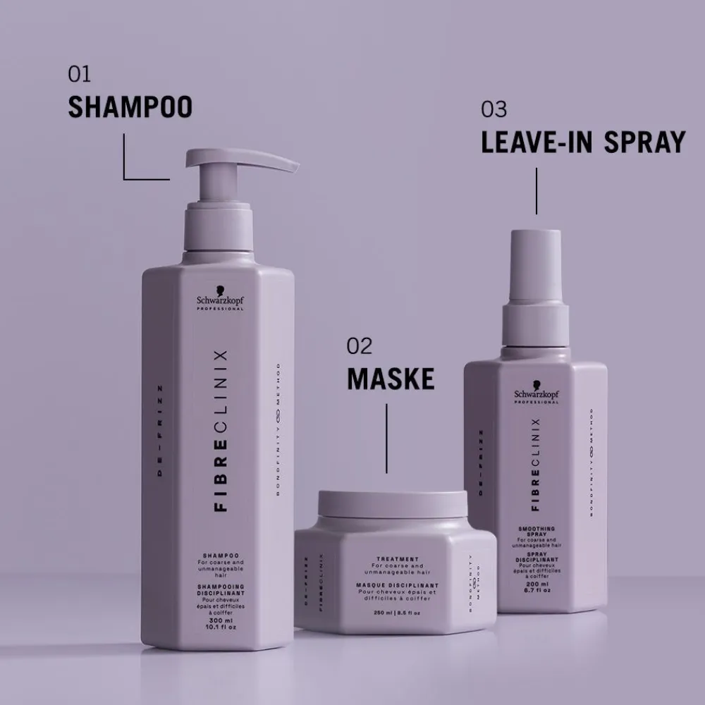 Schwarzkopf Fibre Clinix De-Frizz Shampoo 300 ml-Schwarzkopf Professional Clearance