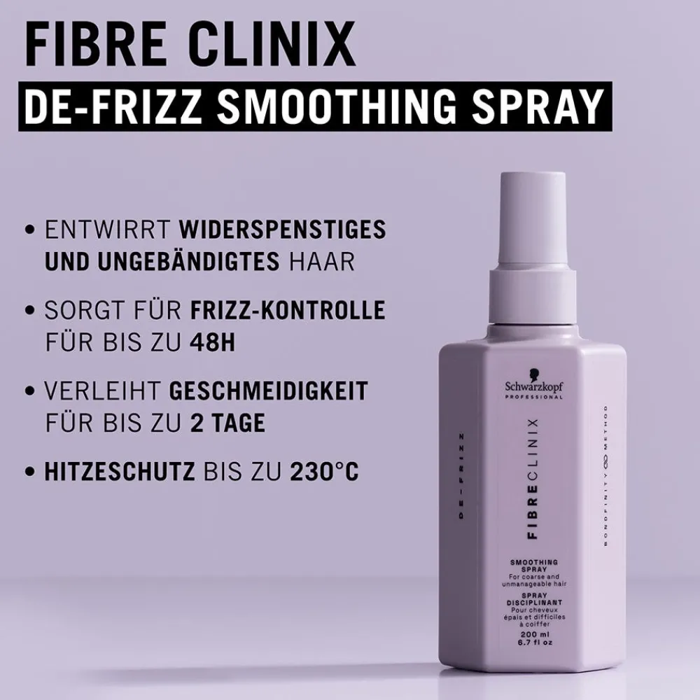 Schwarzkopf Professional Conditioner|Schwarzkopf Fibre Clinix De-Frizz Smoothing Spray 200 ml