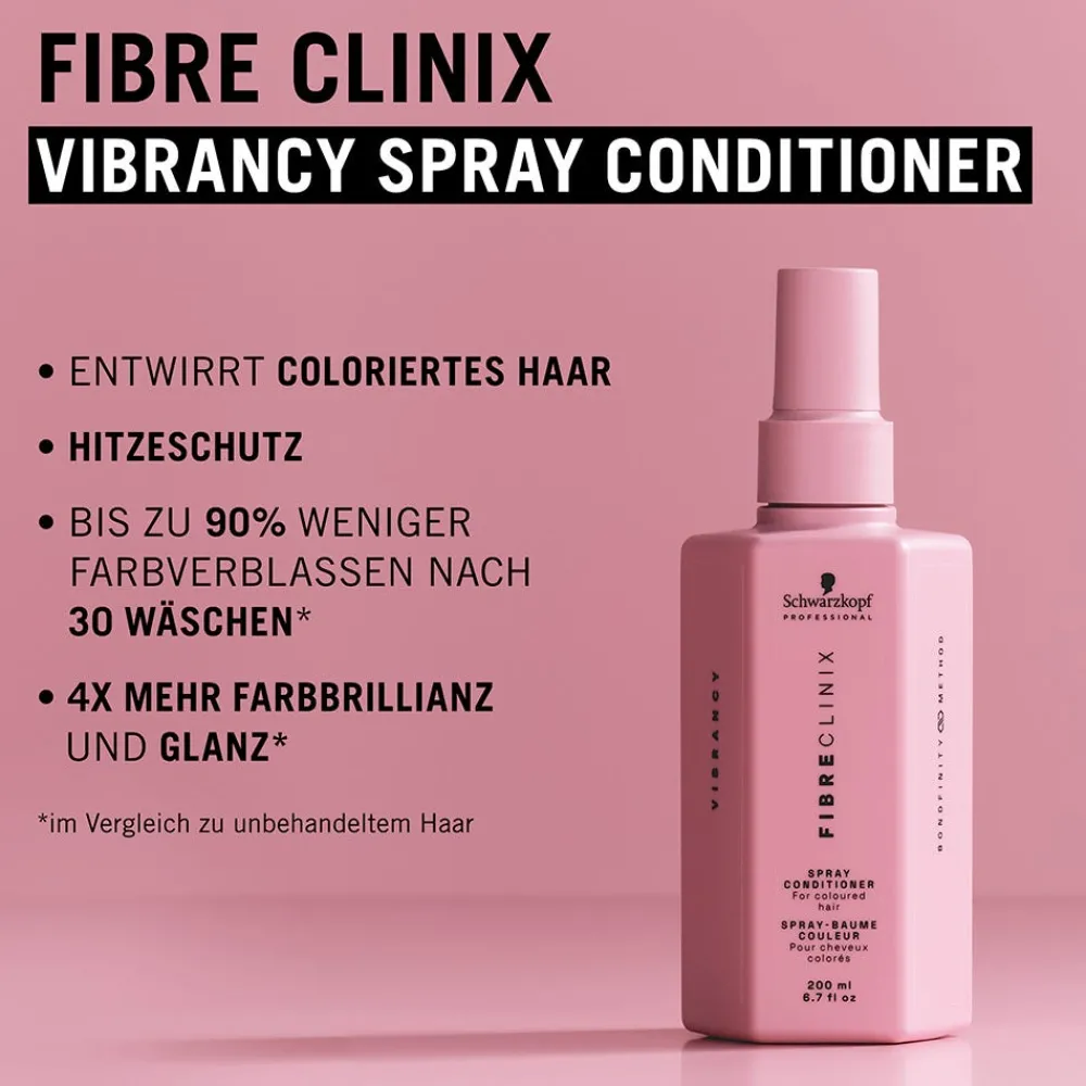 Schwarzkopf Professional Conditioner|Schwarzkopf Fibre Clinix Vibrancy Spray Conditioner 200 ml