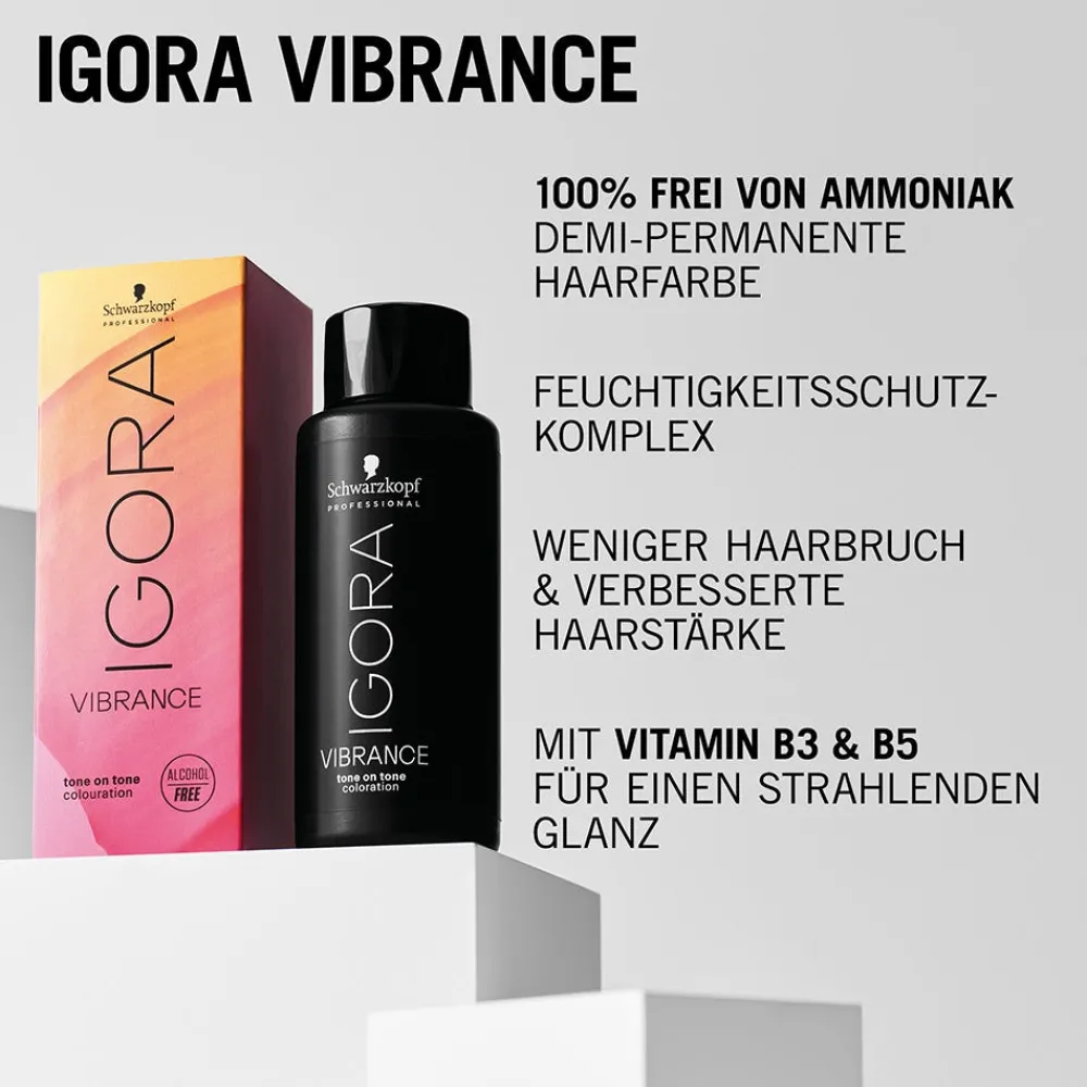 Schwarzkopf Igora Vibrance 6-68 Dunkelblond Schoko Rot 60 ml-Schwarzkopf Professional Hot