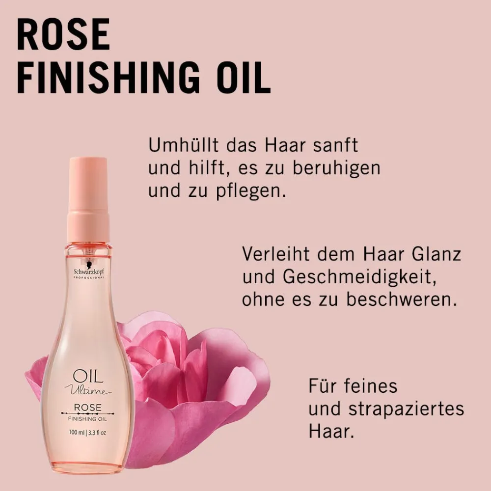 Schwarzkopf Professional Reisegrößen| Haaröle^Schwarzkopf Oil Ultime Rose Finishing Oil 100 ml