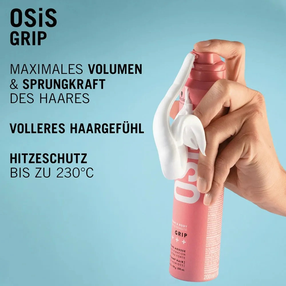 Schwarzkopf Professional Hagel Nature| Haarschaum|Schwarzkopf OSiS Grip 200 ml