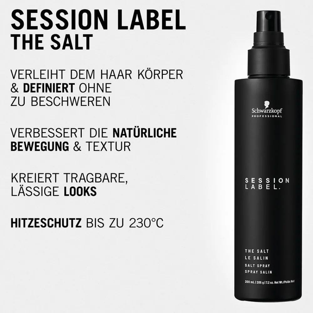 Schwarzkopf Professional Haarspray & Haarlack^Schwarzkopf Session Label Salz Spray 200 ml