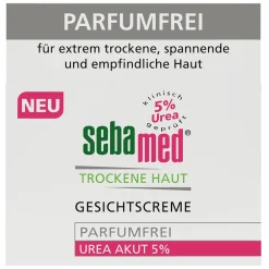 sebamed Gesicht|Gesichtscreme trockene Haut Parfumfrei Urea Akut 5 % 50 ml