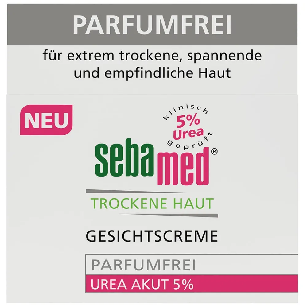 sebamed Gesicht|Gesichtscreme trockene Haut Parfumfrei Urea Akut 5 % 50 ml
