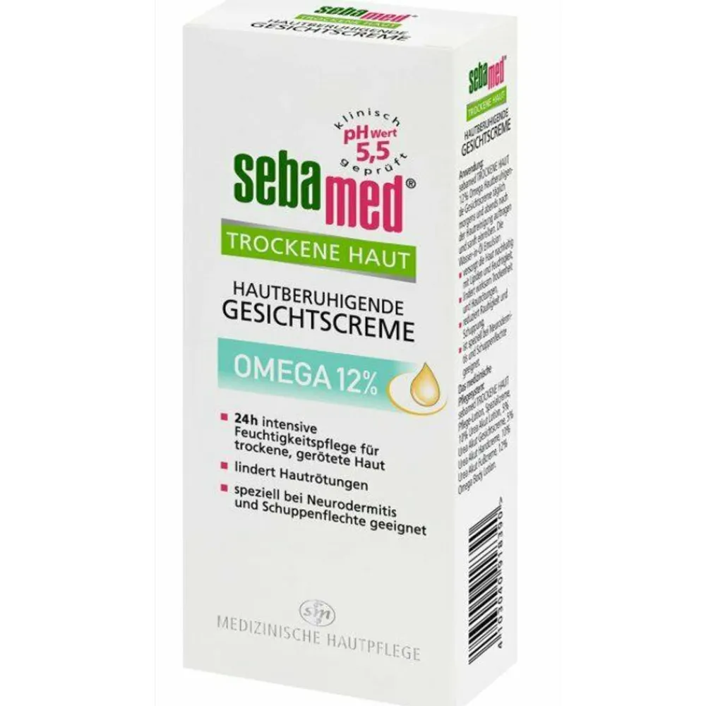sebamed Gesicht^Hautberuhigende Gesichtscreme Omega 12% 50 ml