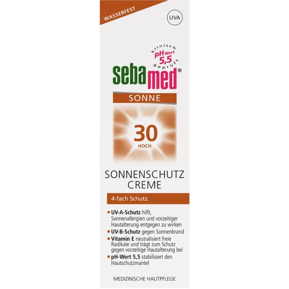 sebamed Uv-Schutz & Pflege|Körper|Sonnenschutz Creme LSF 30, 75 ml