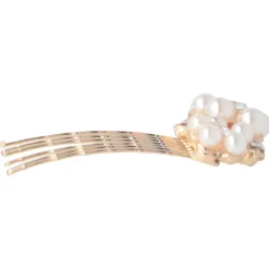 Einsteckkamm gold Perle-Solida New