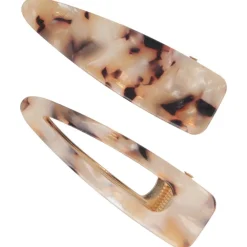 Solida Haarschmuck^Haarclip braun gemustert 2 Stück