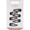 Solida Haarschmuck^Haarclip schwarz shiny