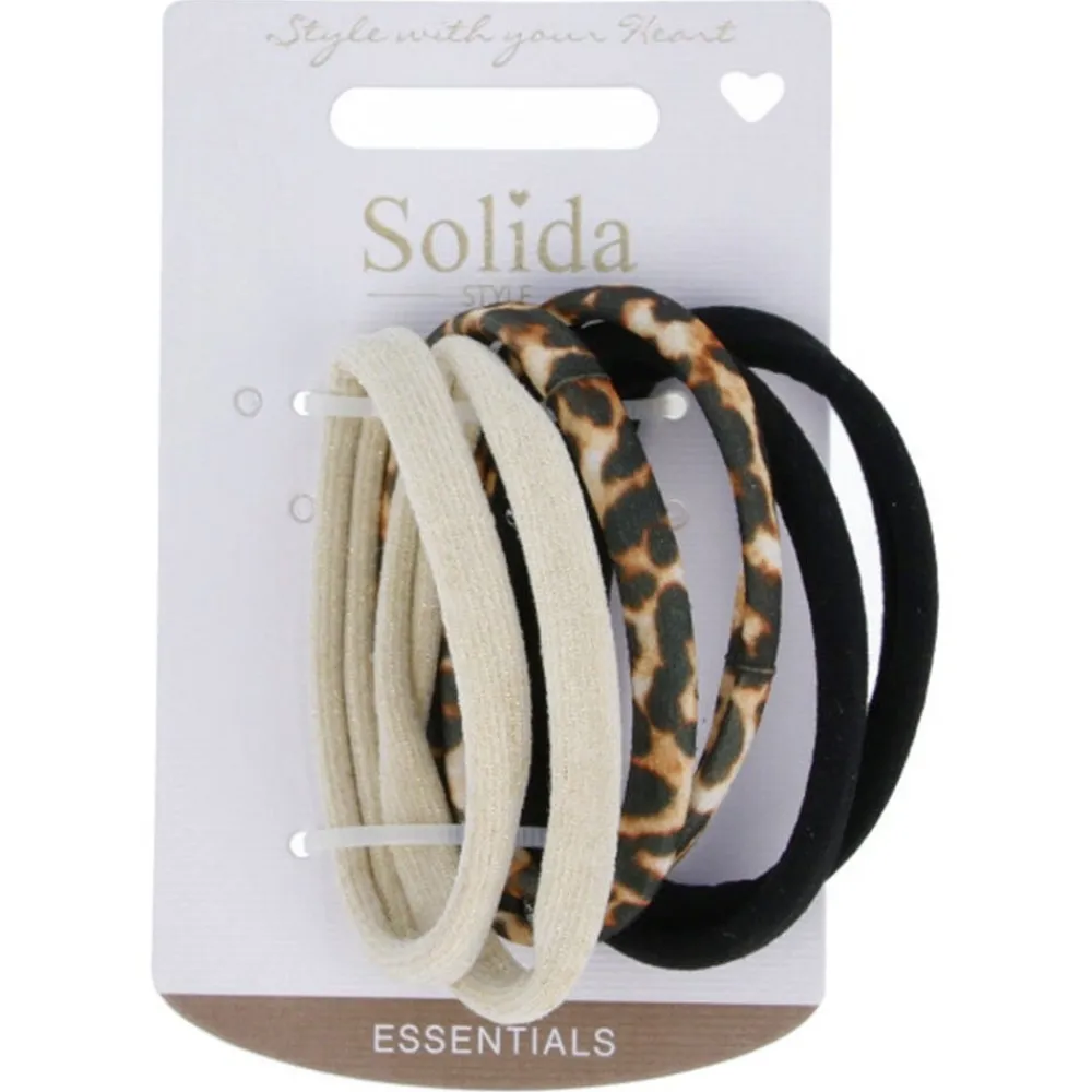 Solida Haarschmuck^Haargummi Italiener mehrfarbig 6 Stück