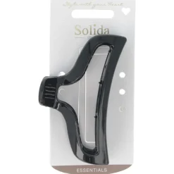 Solida Haarschmuck|Haarklammer 9,5 cm schwarz shiny