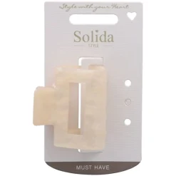 Solida Haarschmuck|Haarklammer beige