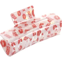 Solida Haarschmuck|Haarklammer Kussmund holografisch 1 Stück