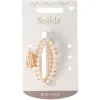 Solida Haarschmuck|Haarklammer Perle gold