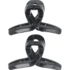 Solida Haarschmuck|Haarklammer schwarz shiny 2 Stück