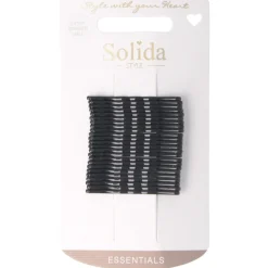 Haarklemme Anti-Rutsch schwarz 24 Stück-Solida Clearance