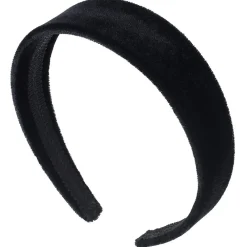 Haarreifen Samt schwarz glatt-Solida Hot