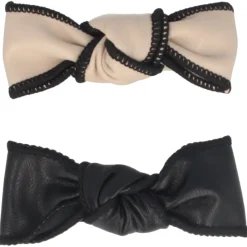 Leder-Schleife mehrfarbig 2 Stück-Solida