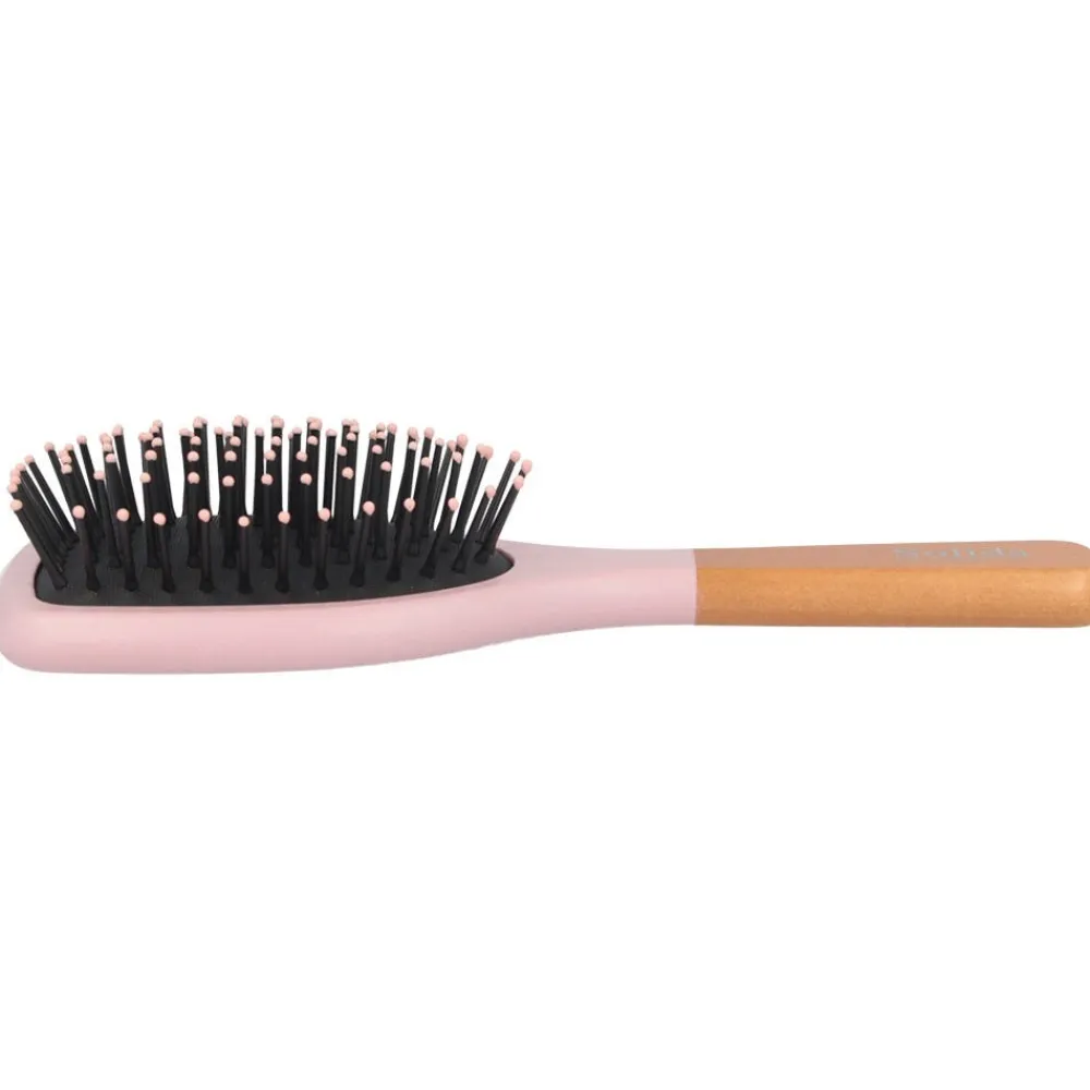 Mini Paddle Brush Rosa Spitze Print-Solida Sale