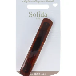 Solida Haarschmuck|Patentspange havanna shiny