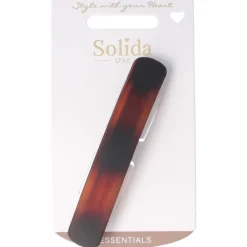 Solida Haarschmuck|Patentspange havanna matt