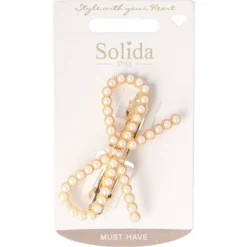 Patentspange Schleife Perlen-Solida Discount