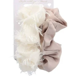 Solida Haarschmuck^Scrunchie beige 2 Stk.