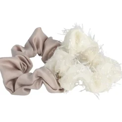 Solida Haarschmuck^Scrunchie beige 2 Stk.