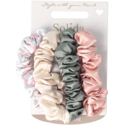 Solida Haarschmuck|Scrunchie mehrfarbig 4 Stück