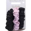 Scrunchie Satin-Optik mehrfarbig 3 Stück-Solida Hot