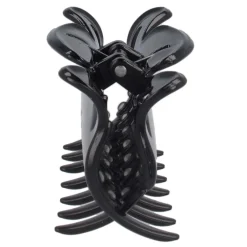 Solida Haarschmuck|Wasserwellklammer rutschfest Schwarz 10 cm