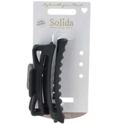 Solida Haarschmuck^Wasserwellklammer flexibel Schwarz