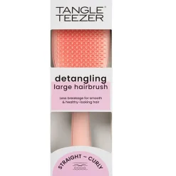 Large Ultimate Detangler Peach Glow-Tangle Teezer New