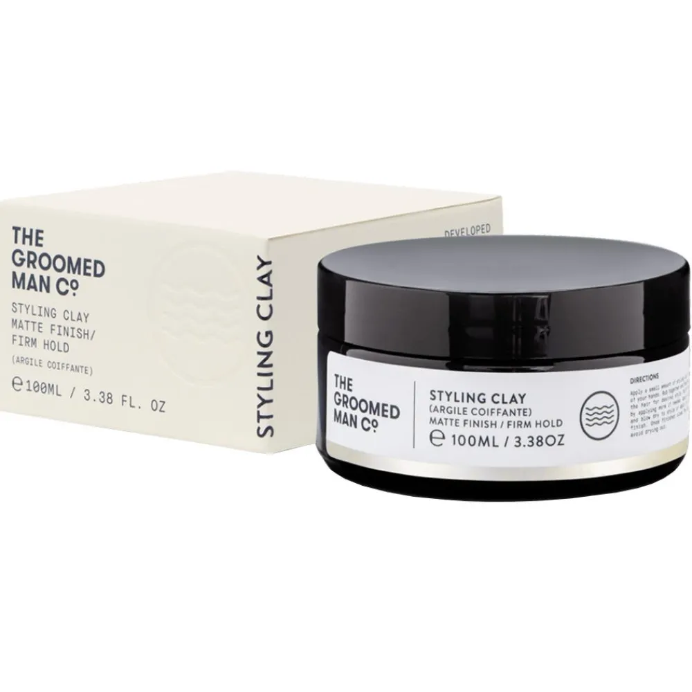 The Groomed Man Pomade & Wachs| Reisegrößen^Styling Clay Matte Finish Firm Hold 100 ml