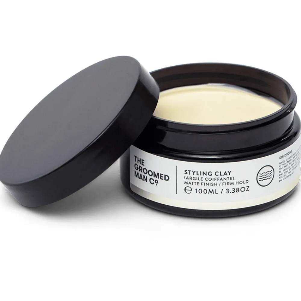 The Groomed Man Pomade & Wachs| Reisegrößen^Styling Clay Matte Finish Firm Hold 100 ml