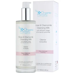 Rose & Chamomile Cleansing Milk 100 ml-The Organic Pharmacy New