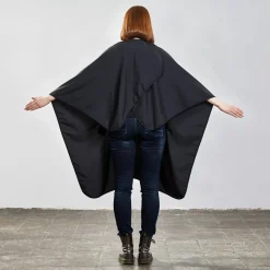 Trend-Design Frisierumhänge|Umhänge & Hauben|NANO Air Uni Schneideumhang mit Druckverschluss Schwarz
