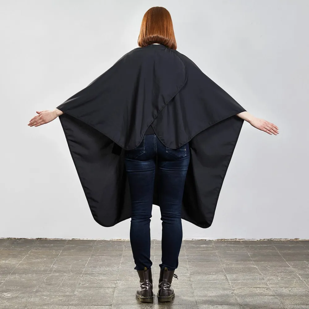 Trend-Design Frisierumhänge|Umhänge & Hauben|NANO Air Uni Schneideumhang mit Druckverschluss Schwarz